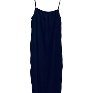 A New Day Black Women’s Lagenlook Linen Blend Maxi Sundress sz S